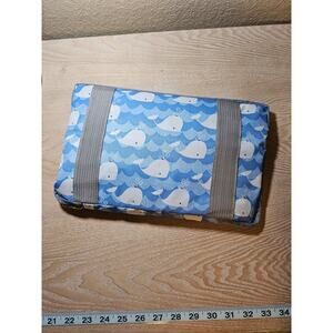 Foldable Travel Duffle Bag - Cute Whale Design, Weekender Overnight Carry-on Bag